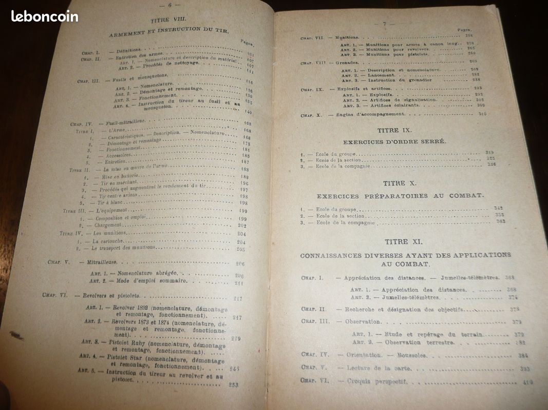 Militaire militaria ministère de la Guerre manuel du gradé d'infanterie 1929 (image 3)