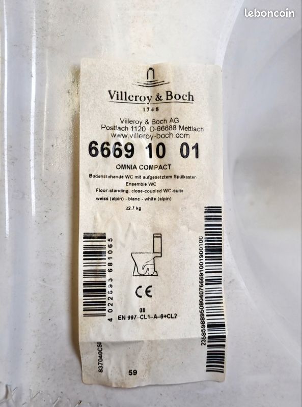 Cuvette WC Villeroy et Boch neuve (image 2)