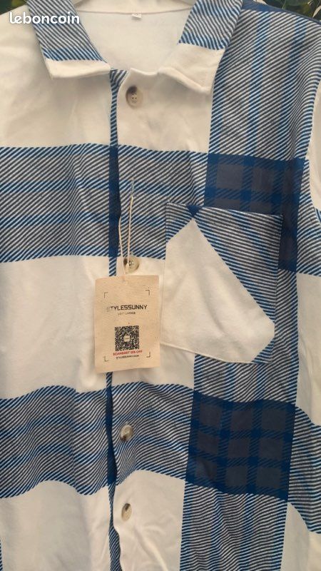 Chemise homme flanelle de la marque Stylessunny. Neuf avec étiquette (image 4)