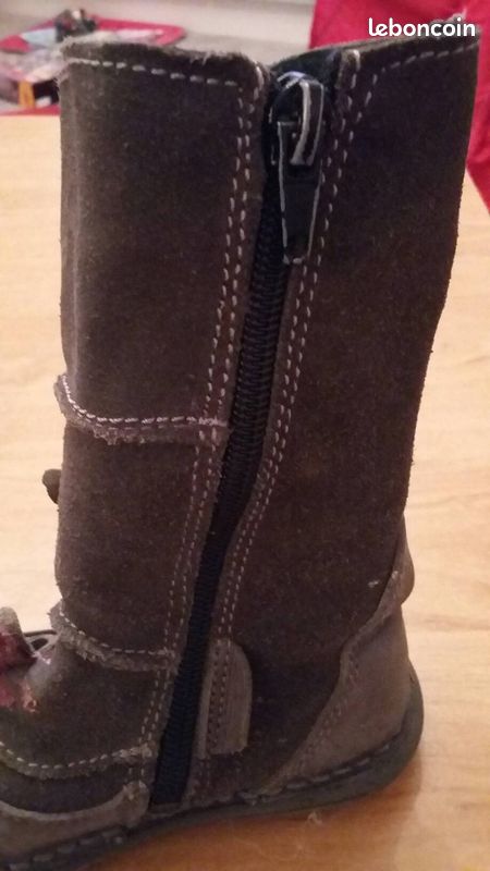 Bottes Grises Fille Papillons Vert Baudet (image 3)