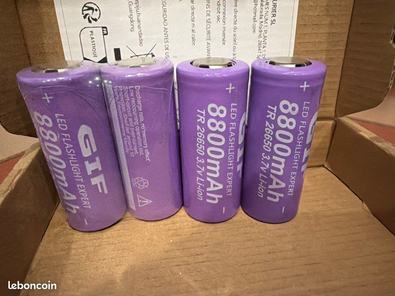 Batterie 26650 3,7v 8800 mAh li-ion (image 1)