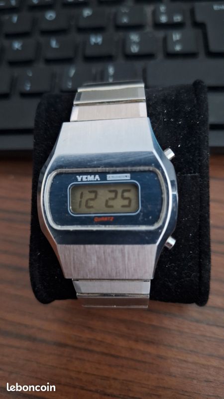 Montre Femme Yema Quartz LCD - Référence B6, Neuve Avec étiquettes Et Boîte D'origine, Style Bracelet