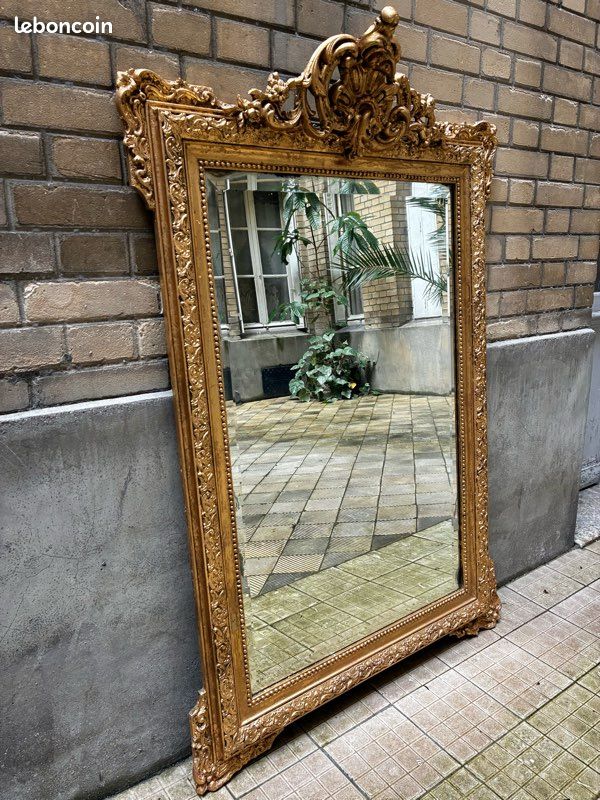 Trêve Anneau dur Incroyable miroir ancien doré Min partout où Fin