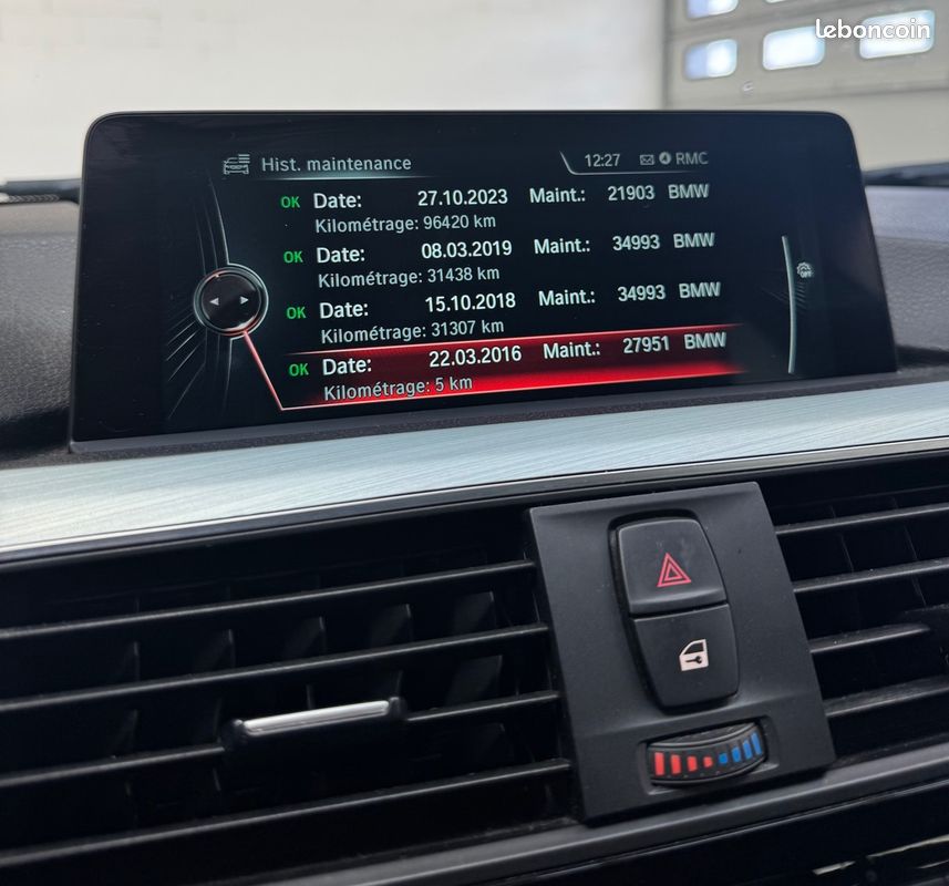 Bmw Série 3 Touring (F31) LCI 316d 116ch Sport Line BVA8 / HUD / Hayon Élec / Caméra / Suivi Complet (image 22)