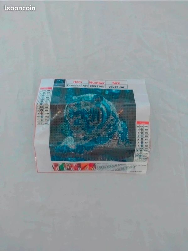 Peinture diamant neuve tigre blanc (image 2)