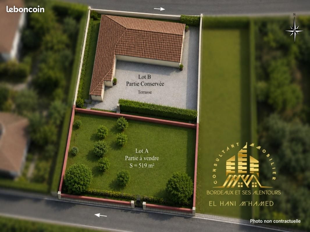 Terrain 519 m² Lormont · 196 000 €