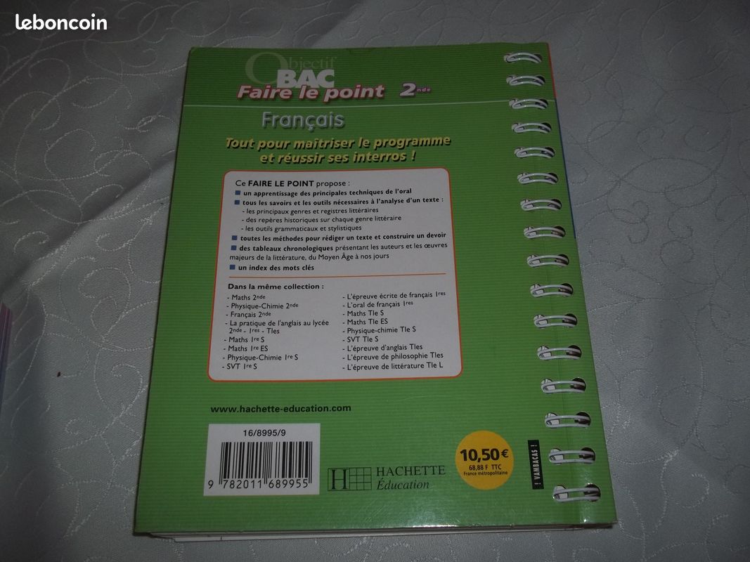 Livres soutien scolaire bac français seconde (image 2)