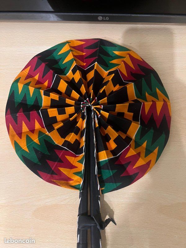 Eventail wax pagne African (image 10)