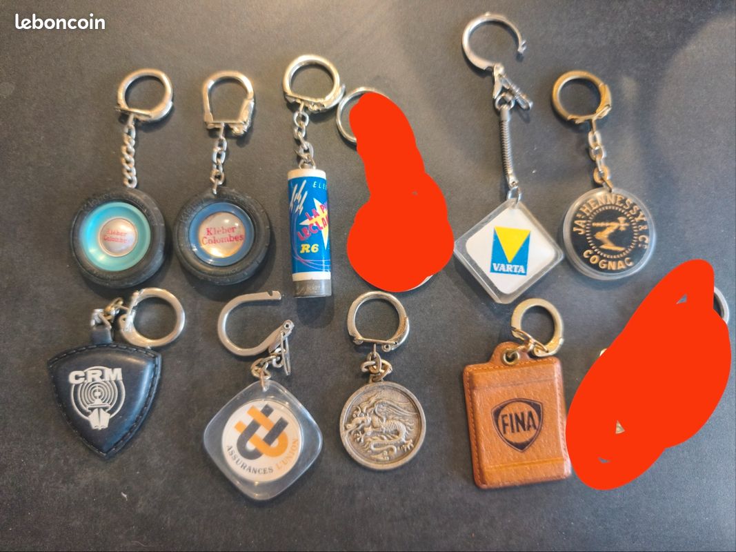 Porte clef bourbon augis ancien vintage (image 1)