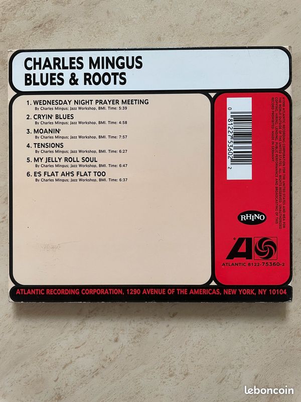 CD Album Charles Mingus "Blues & roots" (image 2)