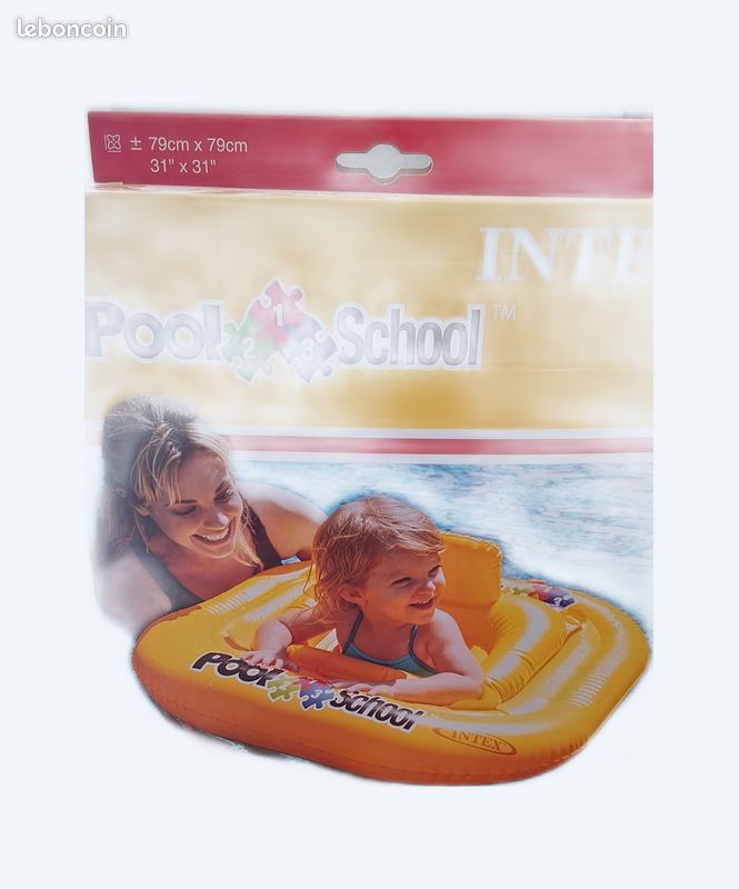 Bouée Culotte Intex Pool School 79x79 Cm – Siège Gonflable Bébé 1-2 Ans | 4 Chambres Sécurité & Stabilité Maximale