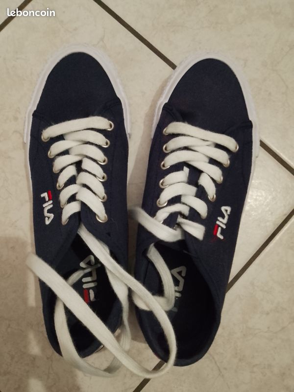 Baskets Fila T38 toile jean bon état (image 1)