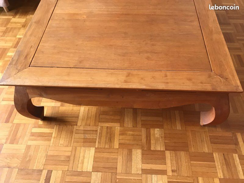 Table basse en bois, collection Madura Fly, 1 mètre sur un mètre (image 2)