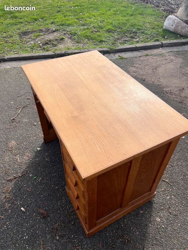 Bureau ancien années 20 en bois (image 5)