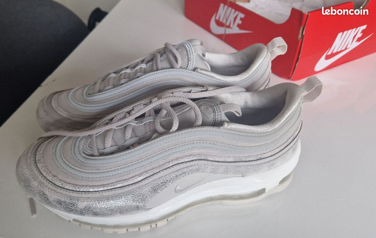 Nike Air Max 97 blanche grise Chaussures - Technical View