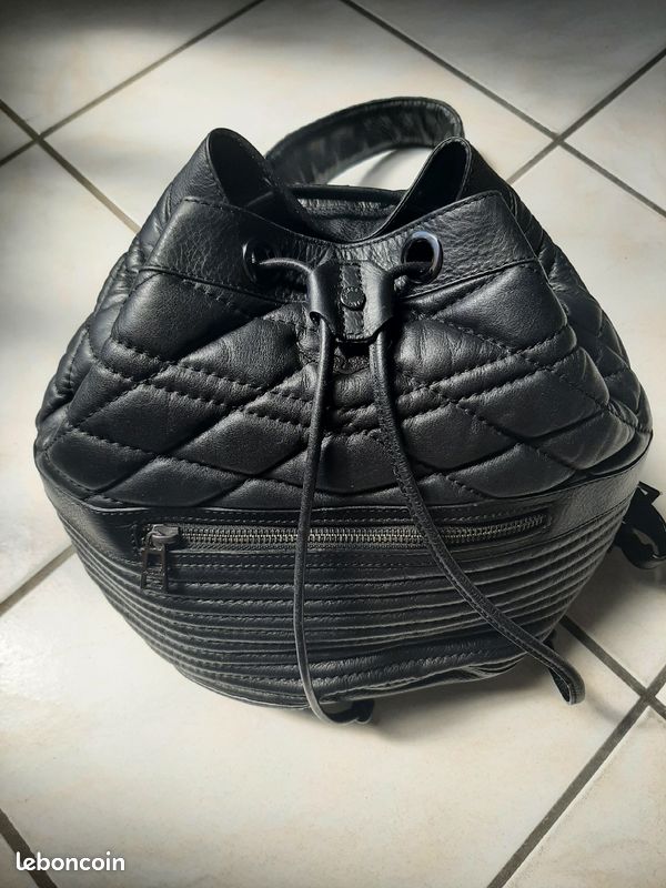 Sac à dos noir Zadig et Voltaire " bobo backpack" (image 1)
