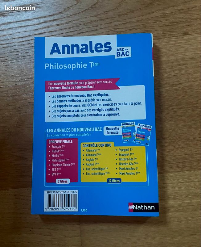 Annales de philosophie 2021 Tle générale (image 2)