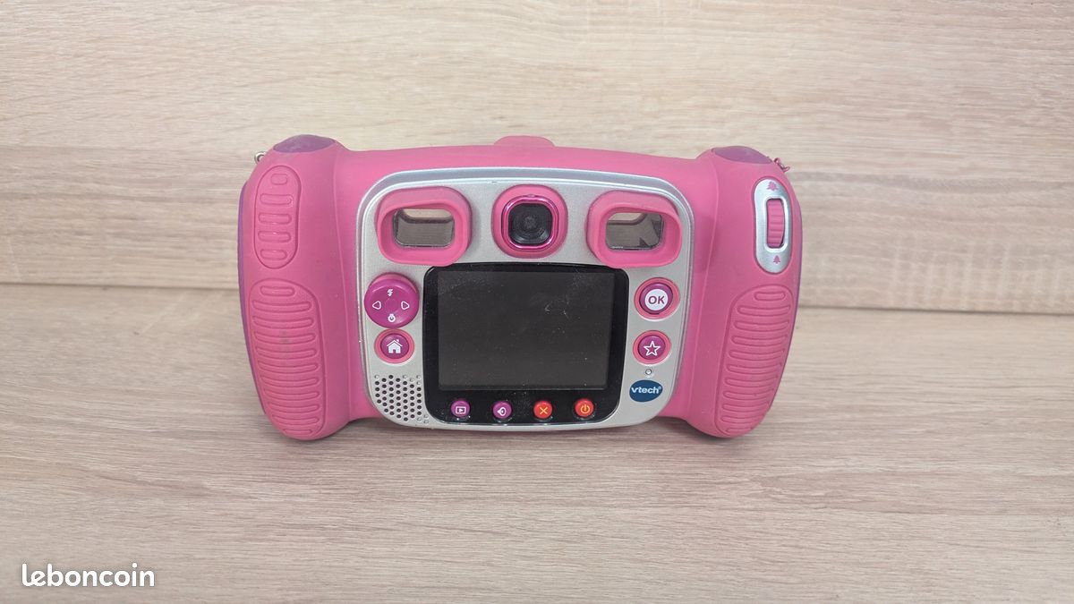 VTech - KidiZoom Fun Bleu, Appareil Photo Numérique Enfant 9 en 1, Photos et Vidéos & KidiZoom Fun Rose, Appareil Photo Numérique Enfant 9 en 1, Photos et Vidéos, Écran Couleur, Filtres