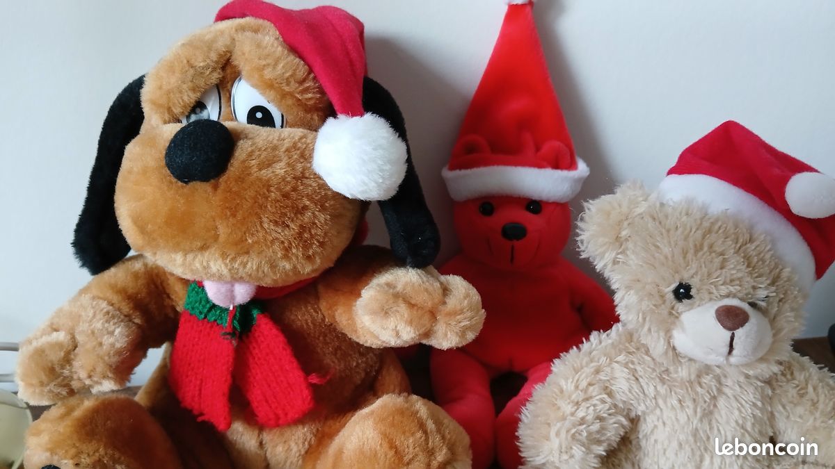 Peluches avec le du père Noël Jeux & Jouets