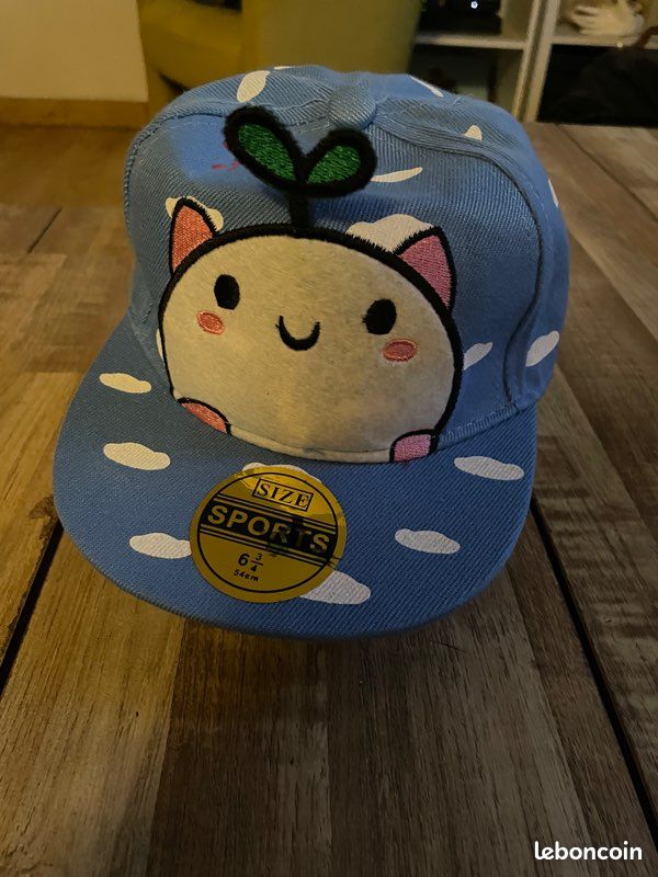 Casquette brillante fille Coeur brodé