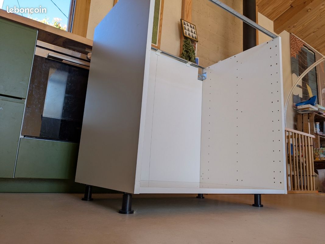 Meuble cuisine bas ikea metod 80*60*80 (image 2)