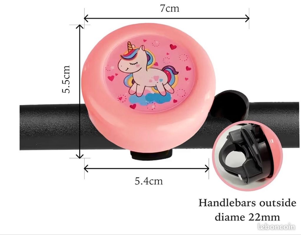Lot De 2 Sonnettes De Vélo Classiques En Métal Pour Adultes Et Enfants, Anneau Sonore Clair