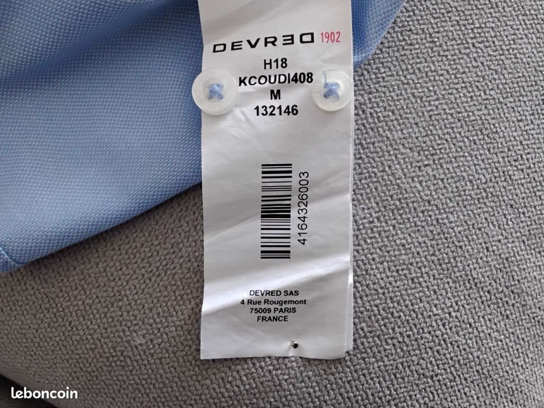 Chemise Devred taille M homme très bon état (image 9)