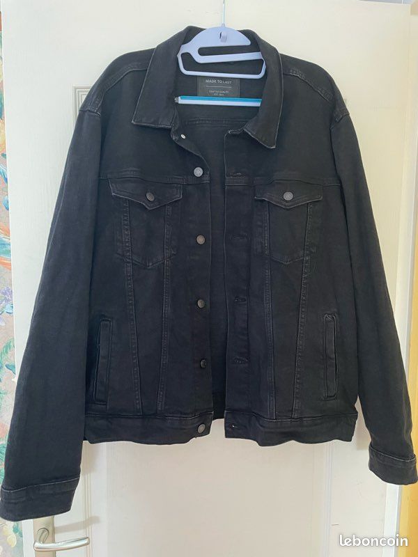 Veste jean’s noire homme C&A (image 1)