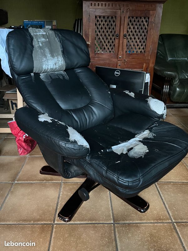 Fauteuil relax pliant (Conforma) à restaurer (image 7)