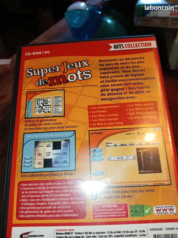 Super Jeux De Mots PC CD-ROM Version Française PAL FR Jeux V
