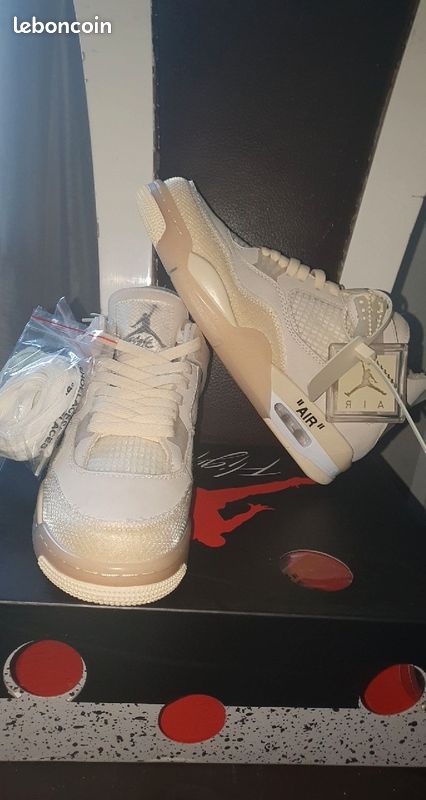 Jordan 4 rétro off white (image 1)