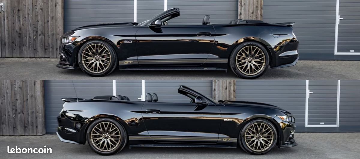 FORD Mustang GT CABRIOLET 5.0 V8 421CH BVA - BULL-X - CUIR - 30 591 KM (image 4)