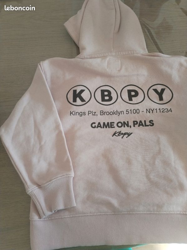Pull à Capuche Zara Garçon 6-7 Ans - Beige - Mélange Coton - Très Bon état