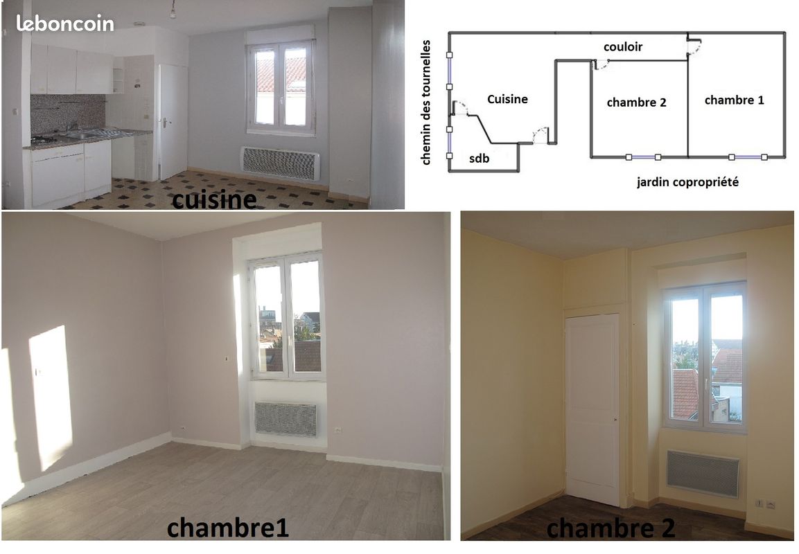 Appartement 2 pièces 46 m² · à Grenoble · 46 m² · 620 €