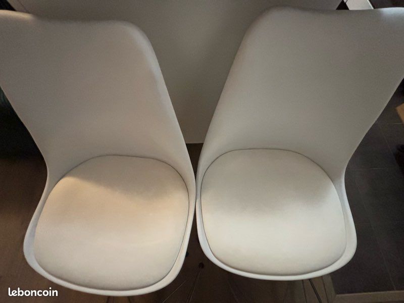 Chaises style scandinave blanc (lot de 4) (image 3)