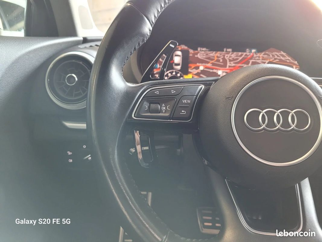 AUDI A3 BERLINE 35 TFSI CoD 150 S tronic 7 Design Luxe + VOLANT SLINE / S-LINE + SIEGES CUIR + ATTELAGE + ENTRETIEN AUDI (image 16)
