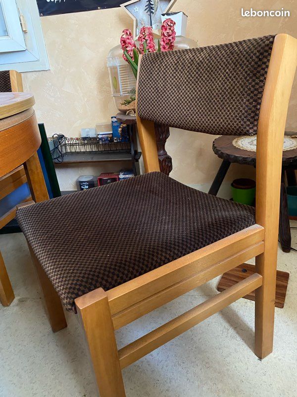 🍽️ URGENT Table ronde avec rallonge + 4 chaises (image 5)