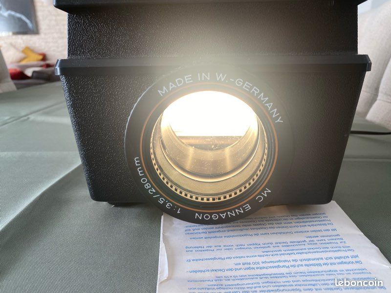 Projecteur Diapos Vintage Revue 8007 - Épiscope Ennagon Enna, Années 70, Allemagne, Rare