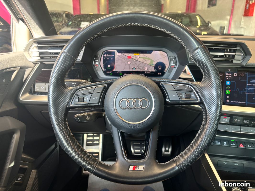AUDI A3 Sportback 40 TFSIe 204 S tronic 6 S Line CarPlay Caméra de recul Entretient Audi Origine France Garantie 12mois (image 12)