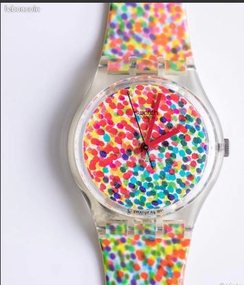 Montre swatch VINTAGE NEUVE-RARE- 1991 avec certificat dans boite
