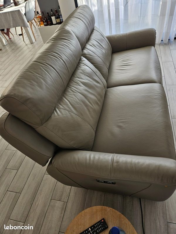 Canapé cuir relax (image 4)