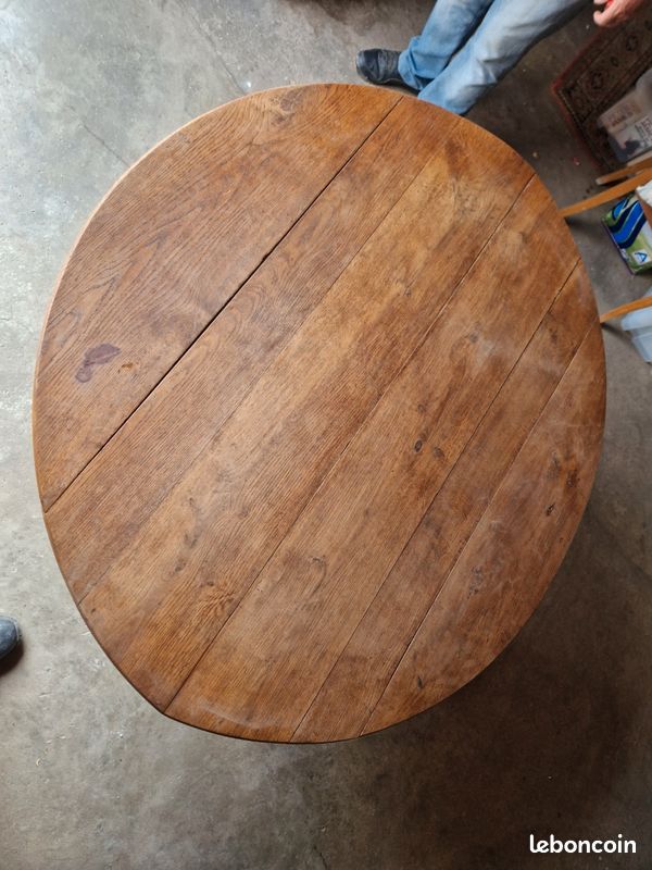Table a abattant massif vintage (image 3)