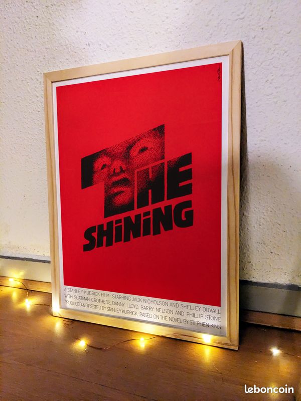 Affiche The Shining, Stanley Kubrick , Saul Bass, cinéma culte, 30x40cm (image 1)