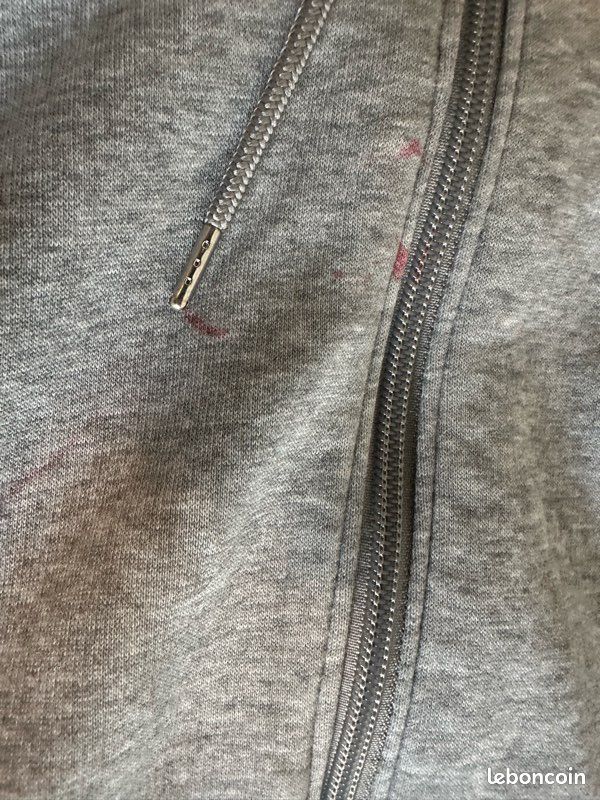 Sweat à capuche Jordan zippé gris (Jumpman brodé) (image 1)