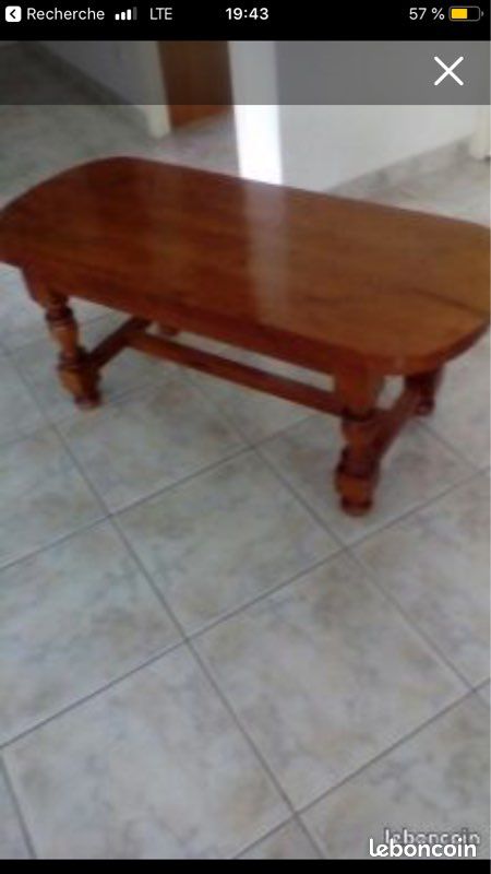 Table basse en chêne (image 1)