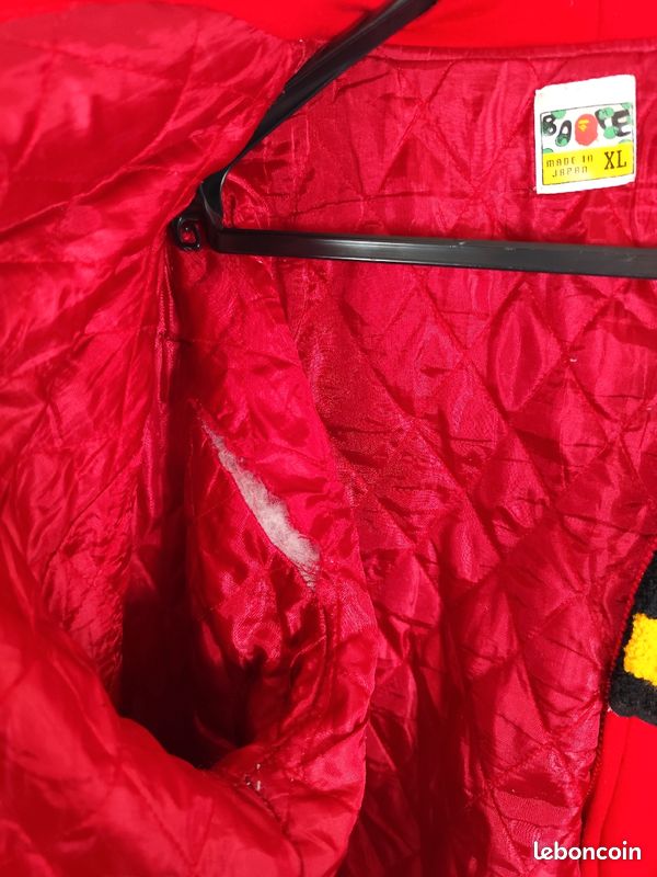 Pull / Sweat rouge - A BATHING APE Feat BABY MILO - taille XL (image 15)