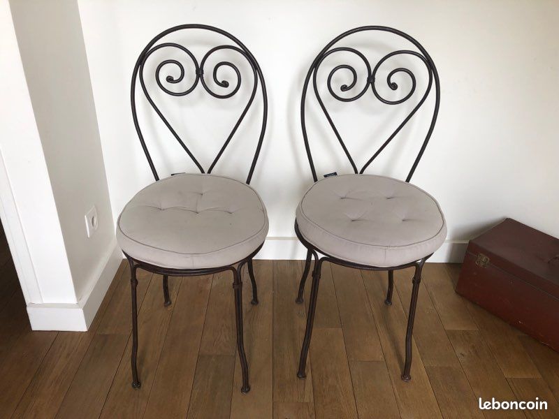 Chaises en fer forgé (image 1)