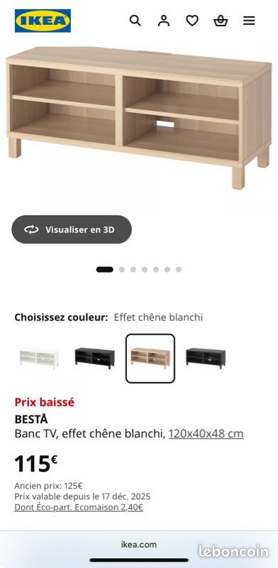 Meuble TV IKEA BESTA (image 1)