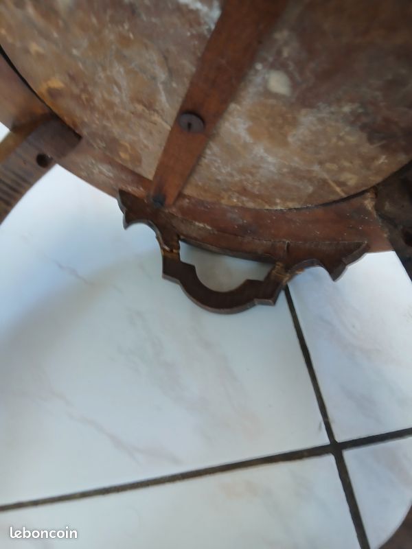 Meuble sellette selette sellier ancien vintage en bois (image 7)