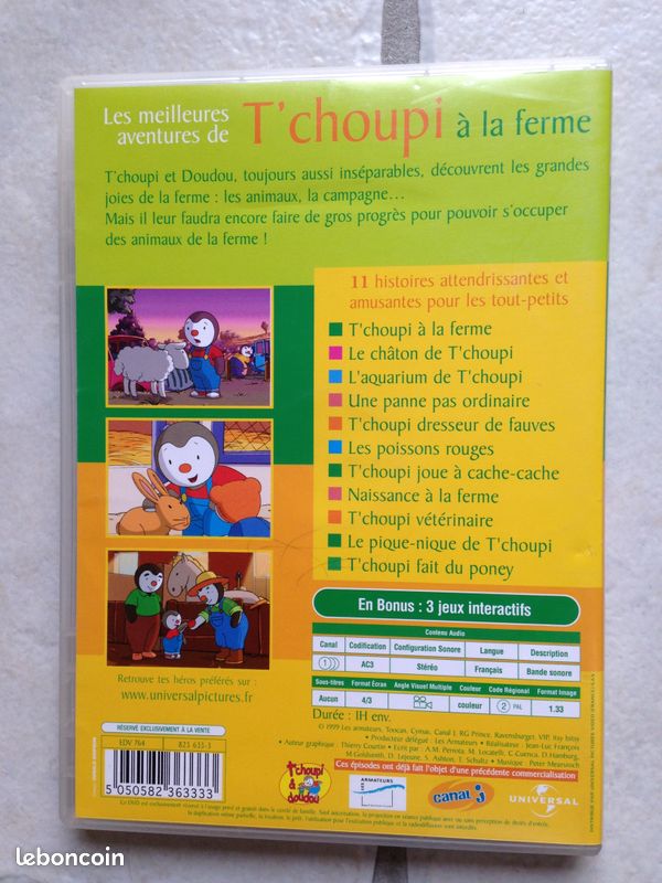 DVD t'choupi à la ferme (image 2)